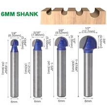 1pcs 6mm Shank Professional level Ball Nose Router Bits Set End Mill Round Cove Box Solid Carbide CNC Radius Core Milling Bit 2024 - buy cheap