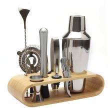 Complete Bartending Kit Cocktail Shaker Set Kit Bartender Kit Shakers Stainless Steel Bar Tool Set With Stylish Bamboo Stand 2024 - buy cheap