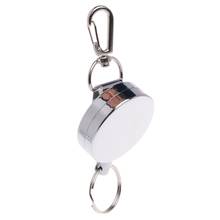 1 PC Fishing Zinger Retractor Key Ring Reel Holder Retractable Steel Cable Full Metal Cable Accessory 2024 - buy cheap
