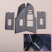 Car 4Pcs Carbon Fiber Style ABS Window Lift Switch Panel Cover Trim Fit for Toyota Corolla 2014 2015 2016 2017 2018 2024 - buy cheap