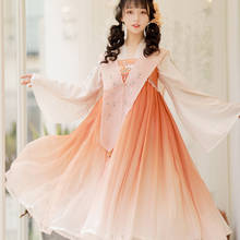 Fairy Hanfu-vestido de princesa para mujer, traje tradicional chino, Ropa de baile clásica, Hanfu moderno, conjunto de 2 piezas, JL2547 2024 - compra barato