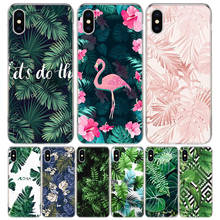 Tropical Plant Green Leaf Flower Cover Phone Case For iPhone 11 Pro Max 13 12 Mini 6 X 8 6S 7 Plus XS + XR 5S SE Art Coque 2024 - buy cheap