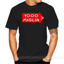 Vintage Italian Mille Miglia Rally Racing Logo Men'S Black T-Shirt Size S To 3Xl Newest Fashion Tee Shirt 2024 - buy cheap