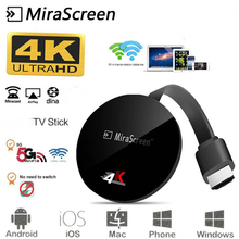 MiraScreen TV 4k wireless same screen device G7plus HDMI-compatible mobile phone WiFi push treasure Dongle Miracast Airplay 2024 - buy cheap
