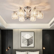 Living room lamp, headlight, crystal ceiling lamp, simple modern atmosphere, nordic household light luxury restaurant lamp 2024 - buy cheap