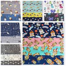 ZENGIA 50x160cm Cartoon Dog Twill 100% Cotton Fabric For Baby Sewing Quilting Fat Quarters Child DIY Patchwork Fabric 2024 - buy cheap