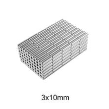 50~500pcs 3x10 mm N35 Super Strong Cylinder Rare Earth Magnet 3mm*10mm Round Neodymium Magnets 3x10mm Mini Small Magnet 3*10 mm 2024 - buy cheap