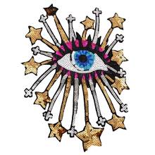 1Pc Eyes Star Patch Embroidered Clothes Patch Punk Iron On Patches For Clothing Badges Stickers Appliques 2024 - buy cheap