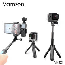 Vamson for Gopro Hero 7 6 5 Black for DJI OSMO Action Extendable Handle Tripod Pocket Pole Mini Selfie Stick for Xiaomi yi VP421 2024 - buy cheap