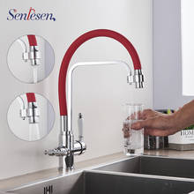 Senlesen Kitchen Faucet Pure Water Brass Deck Mounted 360 degree Rotate Hot and Cold Water 2024 - buy cheap