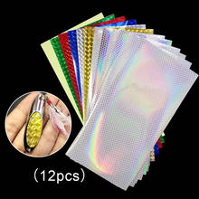 12pcs 20x10cm Bait Sticker Fish Reflective Holographic Lure Tape Stickers Luminous Lure Stickers DIY Fake Flash Sticky Paper 2024 - buy cheap