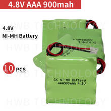 10 PCS/lot KX Original New Ni-Mh 4.8V AAA 800mAh Ni-Mh Rechargeable Battery Pack With Plugs Free Shipping 2024 - buy cheap