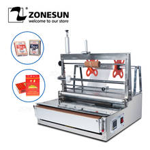 Zonesun empacotador de cosméticos manual, vedação de calor, filme de celofane, bopp, caixa de cosméticos 2024 - compre barato