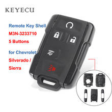 Keyecu Remote Car Key Shell Case with 5 Buttons for Chevrolet Silverado 1500 2500 3500 HD GMC Sierra 2015 FCC: M3N-3233710 2024 - buy cheap