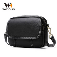 Wmnuo Genuine Leather Real Cowhide Women's Fashion Bag Women Messenger Bag Small Shoulder Bag Crossbody Bags for Women Handbags 2024 - buy cheap