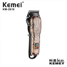 Kemei-cortadora de pelo ajustable, Afeitadora eléctrica de barba, máquina de corte de peluquero, pantalla LED Original, KM-2616 2024 - compra barato