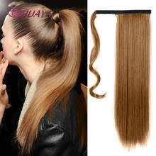 HUAYA Long Straight Ponytail Hair Clip In  Extension Synthetic Hairpiece Wrap Around Clip In Hair Extensions Pony Tail Fake Hair 2024 - buy cheap