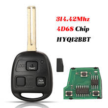 jingyuqin 3Button 4D68 Chip Remote Car Key 314.4MHz FOB For Toyota For Lexus RX330 RX350 RX400h RX450h TOY43 Blade FCC: HYQ12BBT 2024 - buy cheap