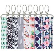 1 PCS Storage Bags Cotton Wave Wristlet Lip Balm Keychain Key Ring Lipstick Chapstick Key Chain Holder Gift Eco-Friendly 2024 - купить недорого