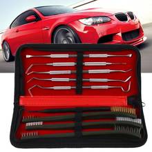 Car Washing Spray Tool Tube Cleaning Brush Stainless Steel Plastic Pick Tool Kit with storage bag Mud Remover Cleaner Scrub 2024 - buy cheap