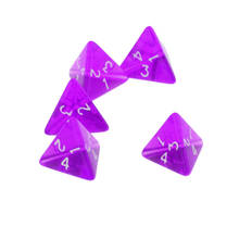 10x jogo de dramatização polyhedral d4, jogo de tabuleiro, jogos de mesa 2cm-vermelho + roxo 2024 - compre barato