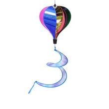 2022 New Rainbow Hot Air Balloon Sequins Windsock Striped Wind Spinner Outdoor Decor 2024 - buy cheap