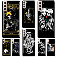 Death Tarot Case For Samsung Galaxy S10 S9 Note 10 Plus Note 20 S10e S20 FE S22 S21 Ultra Phone Cover 2024 - buy cheap
