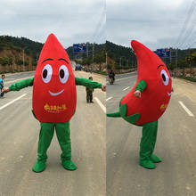 Red Pepper Mascot Costume Vegetables Theme Halloween Christmas Carnival party Fancy Dress Walking Clothes Adult Size 2024 - buy cheap