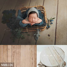 Dvotinst Newborn Photography Props Wood Grain Anti-wrinkle Background Blanket Backdrops Fotografia Studio Shoots Photo Props 2024 - buy cheap