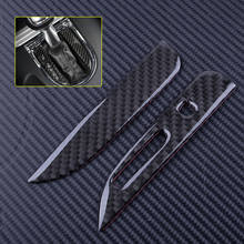 Black Carbon Fiber Interior Gear Shift Position Panel Cover Trim Strip Fit for Ford Mustang 2015 2016 2017 2018  Car styling 2024 - buy cheap