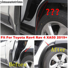 Rear Wheel Eyebrow Mudguards Mud Splash Flaps Muds Fendercar Protector Surround Cover For TOYOTA RAV4 RAV 4 XA50 2019 - 2022  2024 - buy cheap