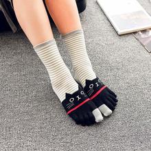 Funny Socks Women Multicolor Toe Socks Five Finger Socks Warmer Cotton Winter