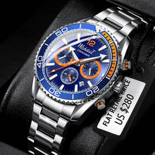 Wishdoit 2021 novo lazer esportes relógio masculino marca superior de luxo militar mergulhador relógio de aço inoxidável moda cronógrafo 2024 - compre barato