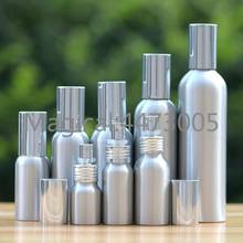 1-2pcs 20/30/50/60/100-500ml Aluminum silver empty lotion bottle press bottle shampoo bath gel cosmetics Refill travel bottle 2024 - buy cheap