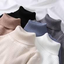 Woman's Autumn Winter Turtleneck Sweater Slim Solid Color Pullover Female All-match Sweater Casual Fashion High-neck Bottoming 2024 - buy cheap