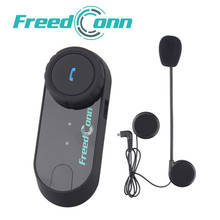 FreedConn-auriculares T-COM VB para casco de motocicleta, interfono Compatible con Bluetooth, Walkie talkie con Radio FM, 800M 2024 - compra barato