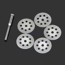 5PCS Mini Sharp 22mm Tools With A Rod Rotary Diamond Cutting Discs Disks 2024 - buy cheap