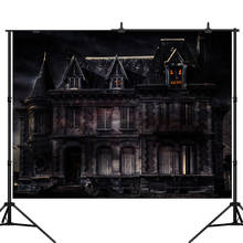 Lyavshi Halloween Backdrop Scary Haunted House Pumpkin window Photography Background Kids Baby Portrait Photo Booth Studio Props 2024 - buy cheap