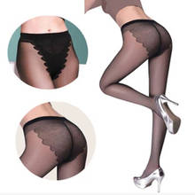 Women Sexy Thin Pantyhose Bikini Crotch Female Nylon Tights   Anti-hook Lady Butterfly T Profile Superelasticity Stockings 2024 - buy cheap