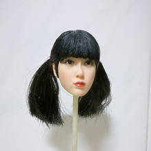 Figura Femenina coleccionable a escala 1/6, accesorio de belleza coreana, cabeza dura Qi Liu Hai, escultura tallada, modelo para cuerpo de 12 pulgadas 2024 - compra barato