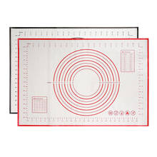Assadeira para confeitaria, 60x40cm, esteira dobrável e antiaderente de silicone com fibra de vidro para cozinhar massa, biscoitos, macarrão, folha de cozimento 2024 - compre barato