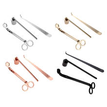 3pcs/set Candle Snuffer Trimmer Hook Stainless Steel candle scissors Wicks Dipper 4 Colors Candle Accessories 2024 - buy cheap