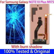 Оригинальный AMOLED ЖК-дисплей для Samsung Galaxy Note 10 N970F note10 plus N975 N9750, ЖК-дисплей, сенсорный экран, дигитайзер с линейными деталями 2024 - купить недорого