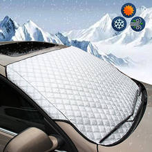 Capa para janela de carro estilosa, 147*70 cm, para-brisas, proteção contra luz solar, gelo, neve, à prova de poeira 2024 - compre barato