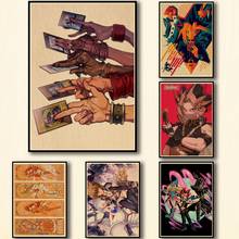 ¡50 diseños Anime yu-gi-oh! Kraftpaper-Póster Artístico para pared, adhesivo de lujo para cafetería, Bar, A3 2024 - compra barato