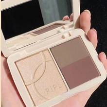 Makeup Highlighter Bronzer Palette Highlight Shimmer Matte Face Blush illuminator Nose Shadow Body Glitter Bright Cheek Blusher 2024 - buy cheap