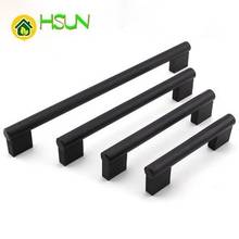 Large Dresser Drawer Pulls Handles Knobs Door Handle Black Kitchen Cabinet Pulls Handles Furniture Hardware 128mm 160mm 192mm 2024 - buy cheap