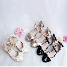 Туфли в стиле «Лолита» круглый носок туфли на толстом каблуке сочетающихся цветов cos женская обувь милый бант обувь Kawaii японская принцесса ... 2024 - купить недорого