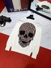 Suéter grueso de lujo para hombre, jersey de alta calidad, con personalidad, Color Calavera, para invierno, 2021 2024 - compra barato