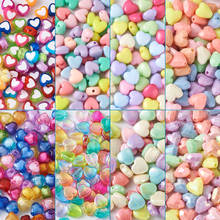 800pcs/set Mixed Style Acrylic Heart Beads for Jewelry Bracelets Earrings Necklaces Making DIY Mixed Color 100pcs/Style 2024 - buy cheap